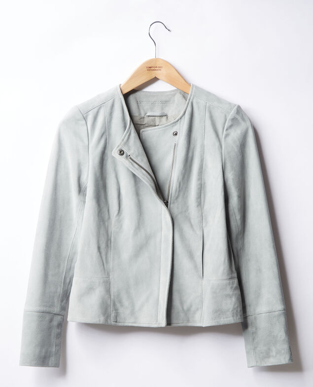 Chaqueta corta de ante Silvergreen