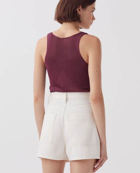 Short con pinzas H003 white