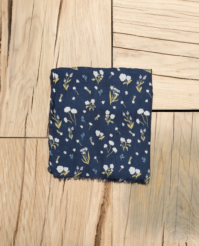 Fular estampado Azul