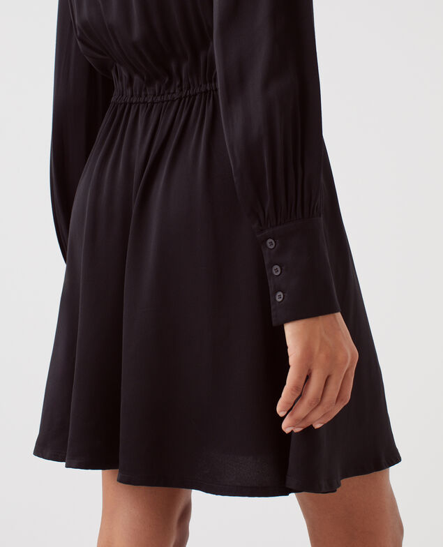 Vestido corto fluido H091 black beauty