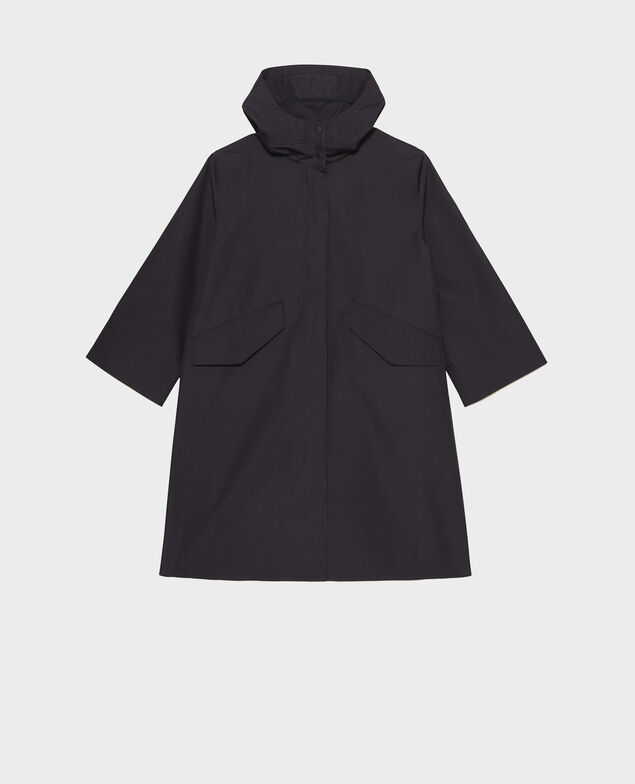 Parka larga con capucha Night sky