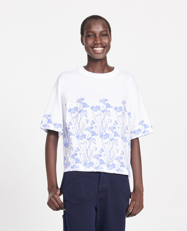 Camiseta de algodón Empreinte gardenia jewel