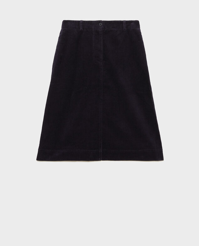 Falda trapecio de pana Night sky
