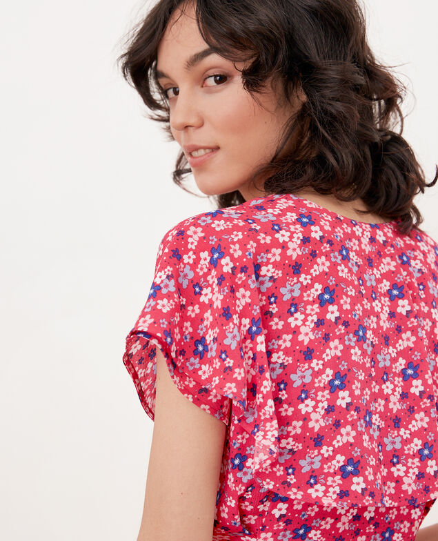 Vestido estampado Honolulu ultra pink