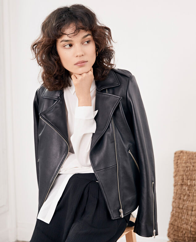 Chaqueta de cuero Noir