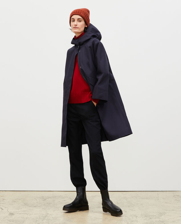 Parka larga con capucha Night sky