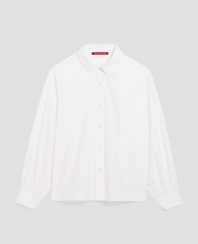 Camisa amplia de algodón H003 white