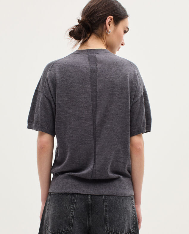 Jersey de punto merino y seda K071 rabbit gray