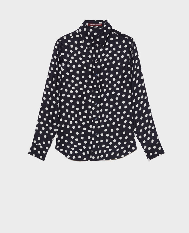 SIBYLLE - Camisa de seda con estampado Big dots