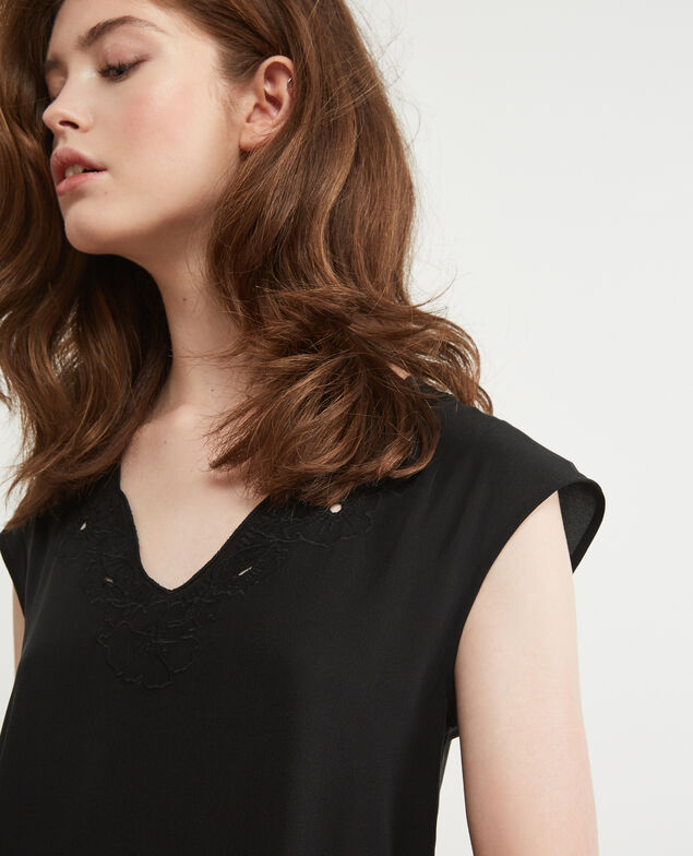 Vestido de seda Noir