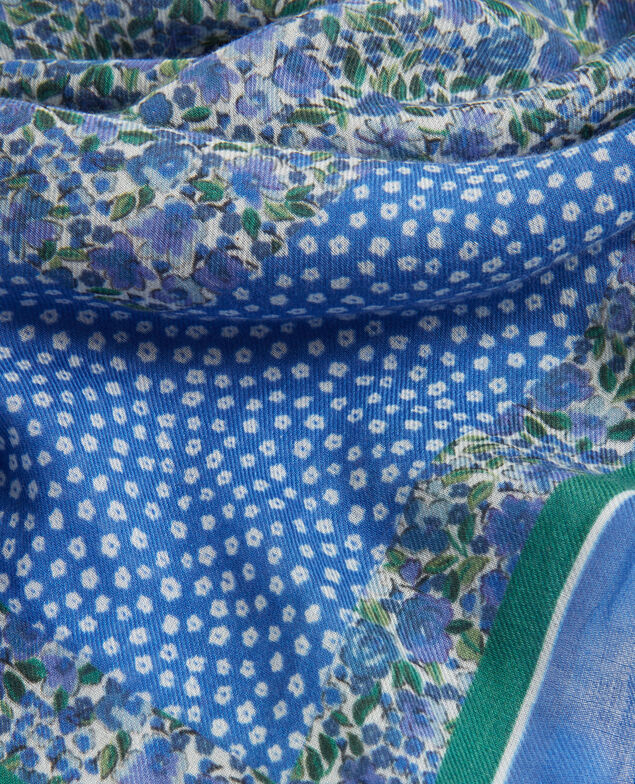 Fular de algodón 114 print blue