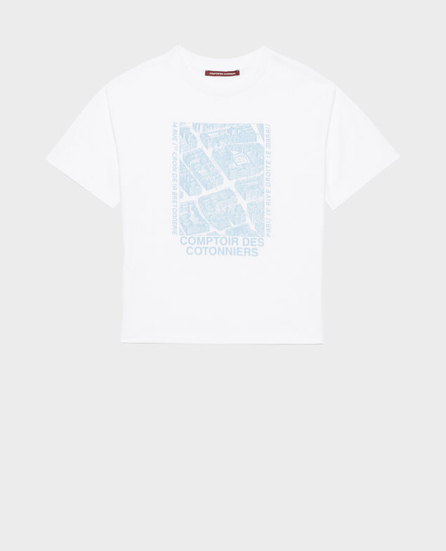 Camiseta de algodón Forget me not