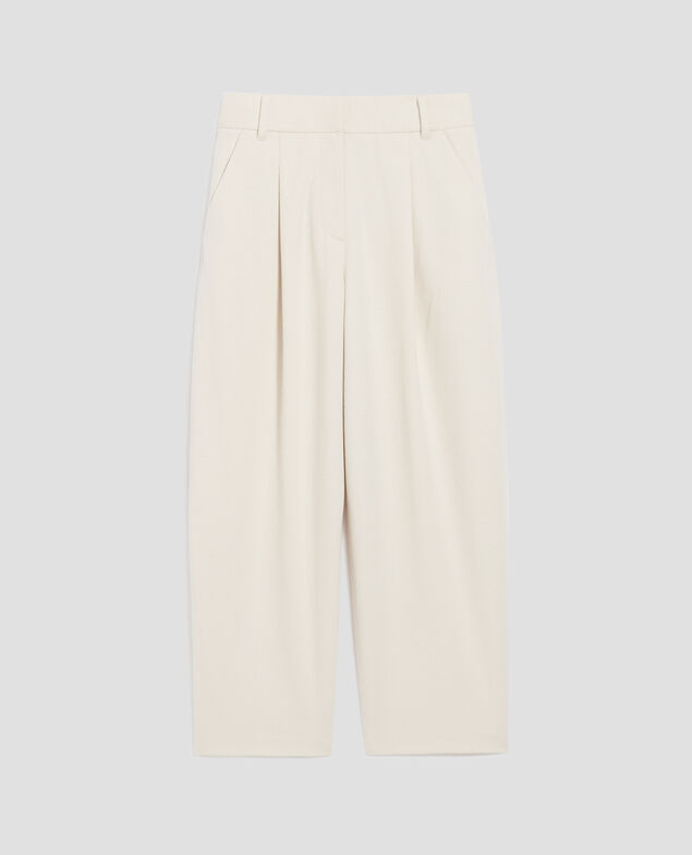 PEGGY - Pantalón carrot I021 white melange