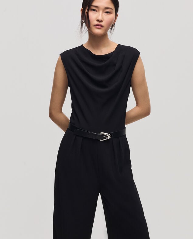 Mono de crepé satinado H091 black beauty