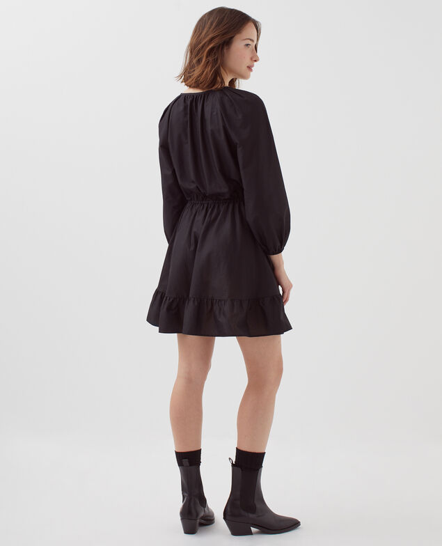 Vestido corto con mangas 3/4 H091 black beauty