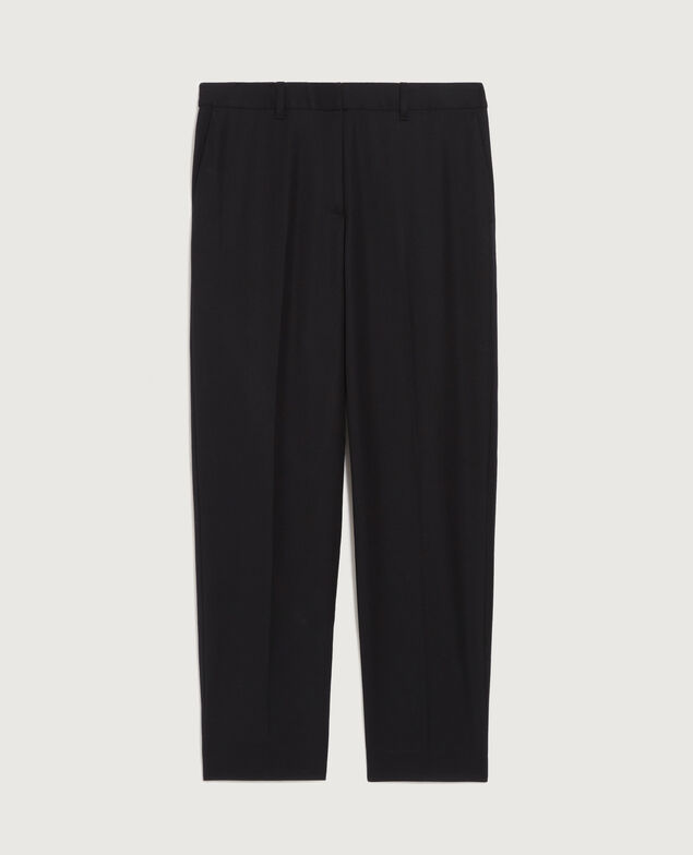 Pantalón cigarette de lana H091 black beauty