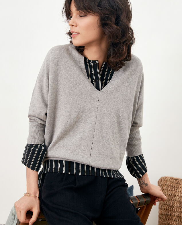 Jersey mangas 3/4 Light grey