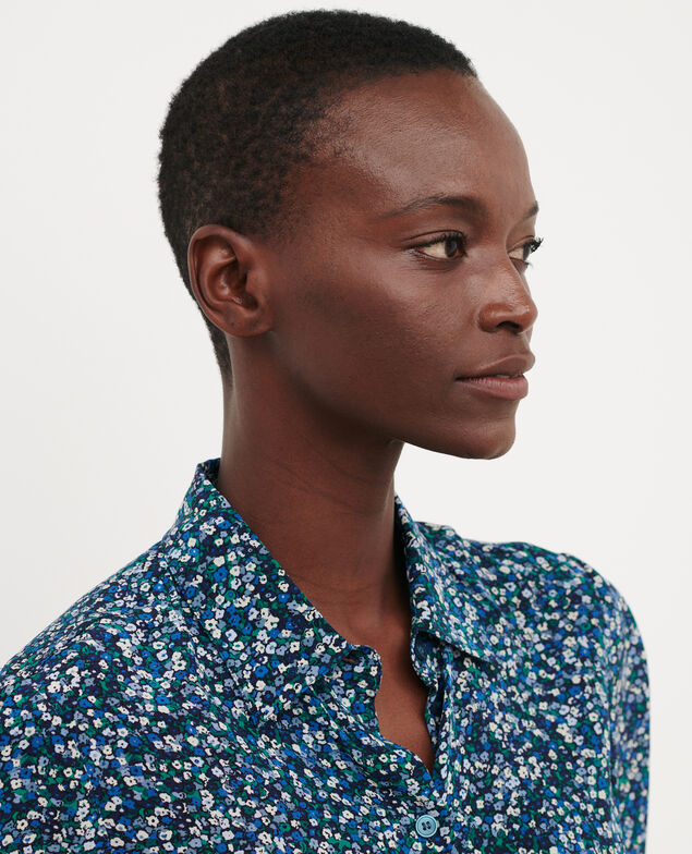 SIBYLLE - Camisa de seda 8860 66 blue print