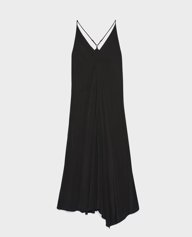 Vestido asimétrico fluido 0093 black