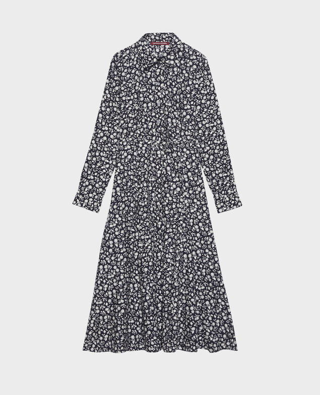 Vestido largo estampado 96 print navy