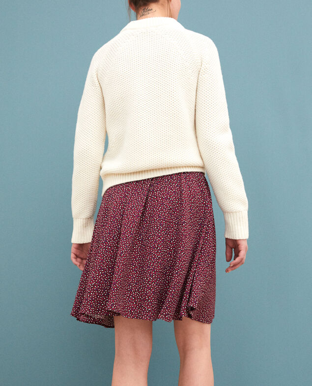 Falda patinadora Rojo