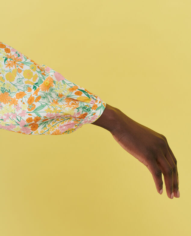 Blusa amplia estampada 103 print orange