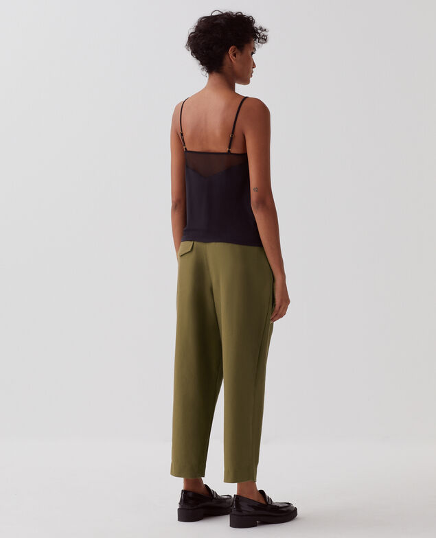 Top fluido con tirantes finos A091 black