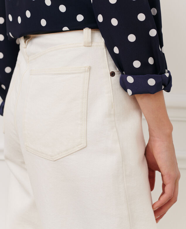 SYDONIE - BALLOON - Jeans 7/8 de algodón 106 denim offwhite