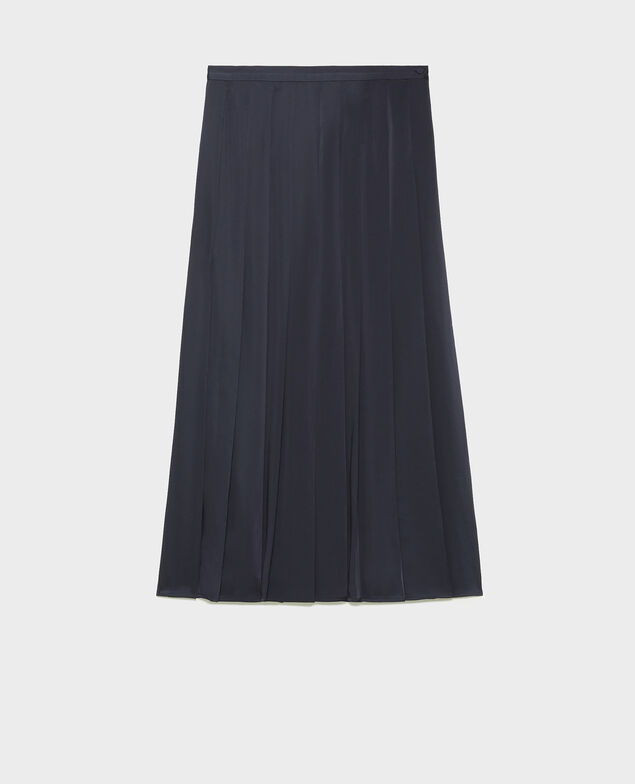 Falda larga con pliegues planos Night sky