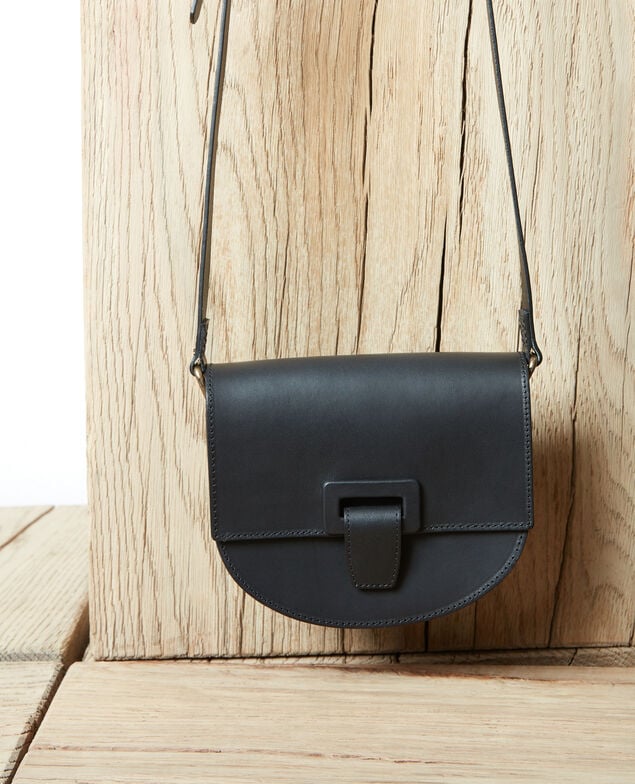 Bolso forma de media luna en pequeño formato Noir