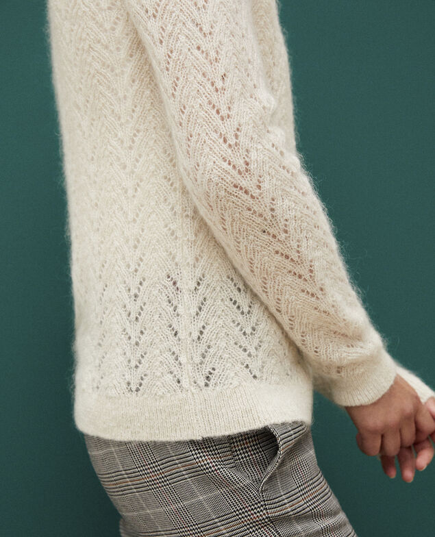 Cárdigan con mohair Blanco