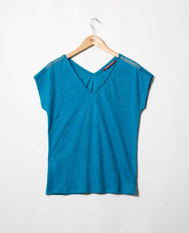 T-shirt en lin Ocean depth