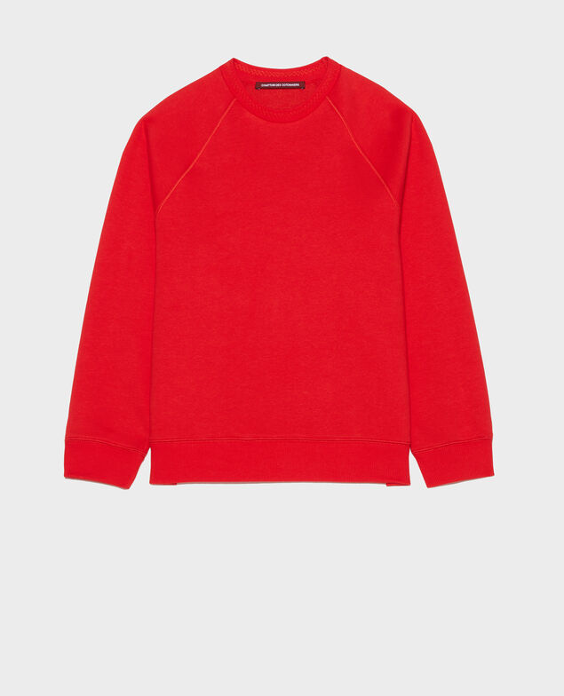 Sudadera de felpa Fiery red