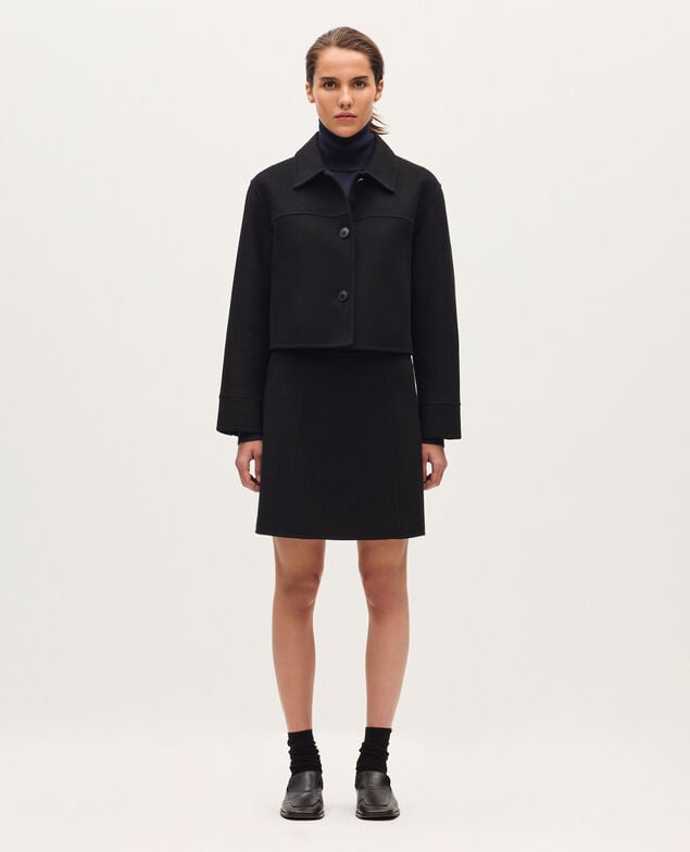 Chaqueta corta de doble cara H091 black beauty