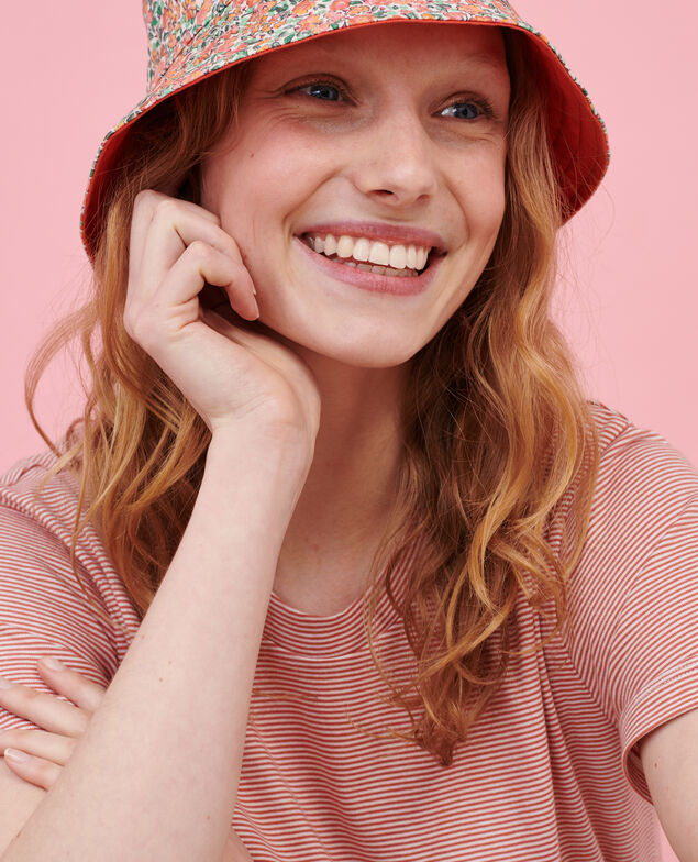 Camiseta de algodón con cuello redondo 120 stripes red