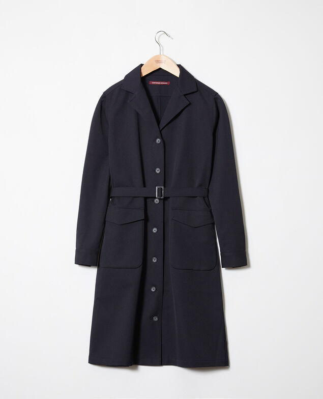 Vestido de cuello abierto  Dark navy