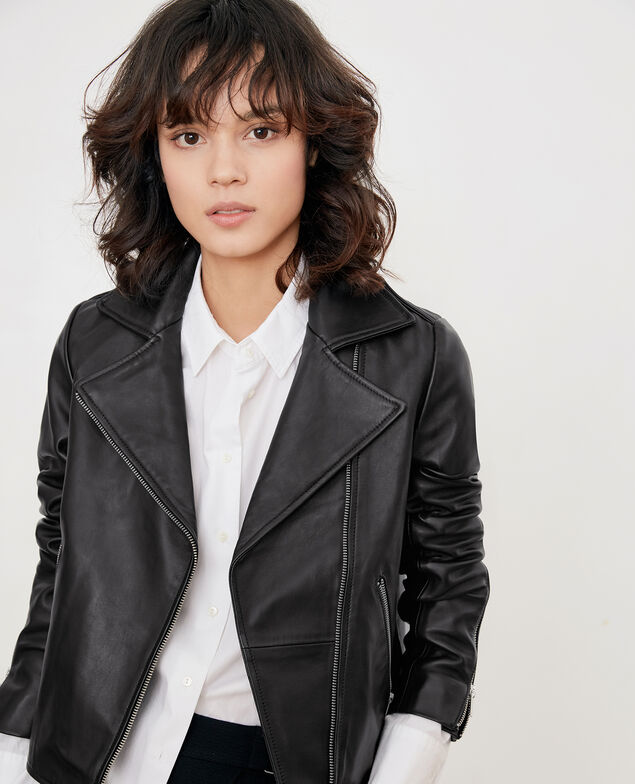 Chaqueta de cuero Noir