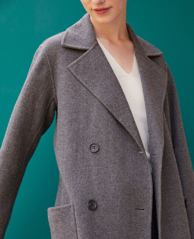 Abrigo de doble cara 0066 dark_heather_grey