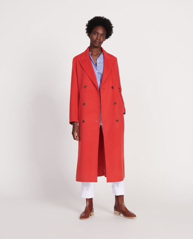 Abrigo largo Fiery red