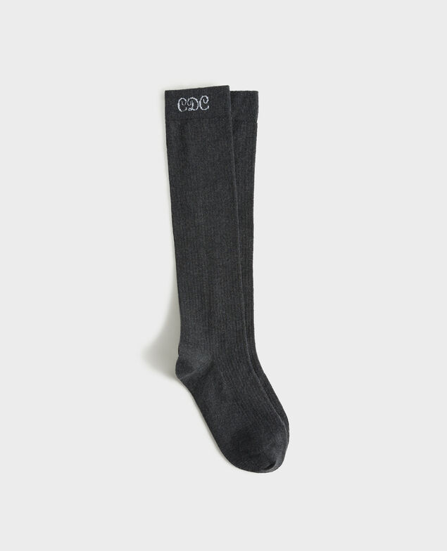 Calcetines de algodón y cachemir Medium grey melange