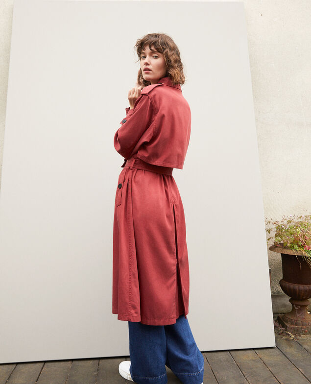 Trench de longitud media  Rojo