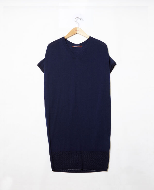 Vestido de punto sin costuras Medieval blue