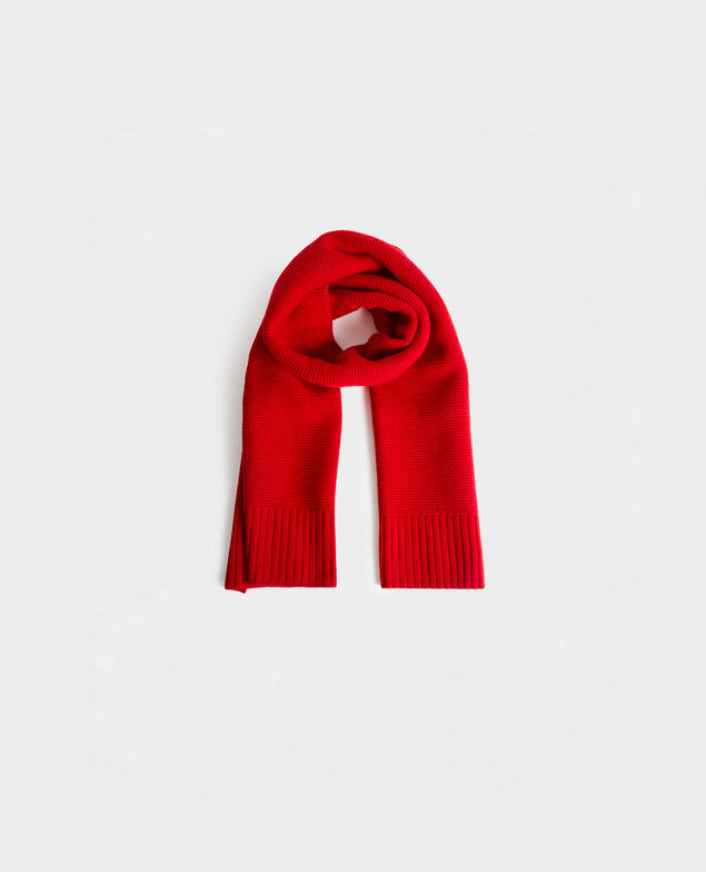 Bufanda tejida de lana Royale red