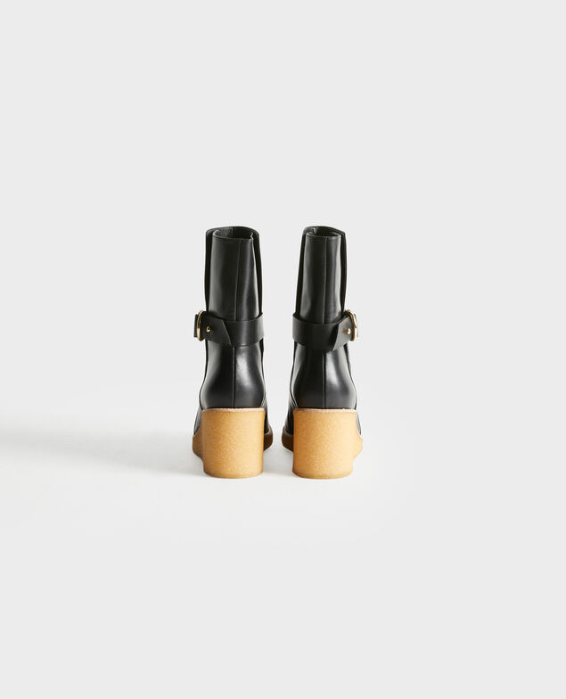 Botines de cuero con plataforma 4216 black_beauty