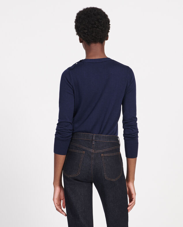Jersey con seda y cachemir Maritime blue