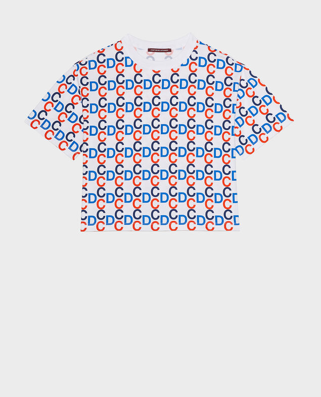 Camiseta de algodón Optical white