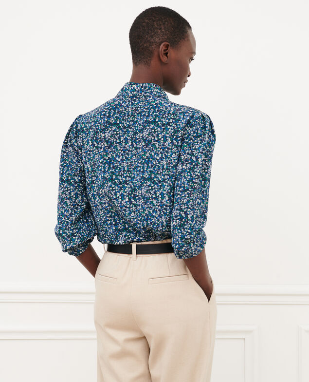 SIBYLLE - Camisa de seda 8860 66 blue print