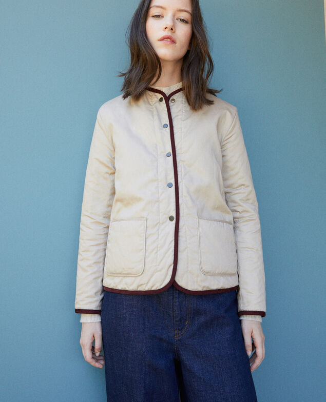 Chaqueta corta reversible Decadente chocolate
