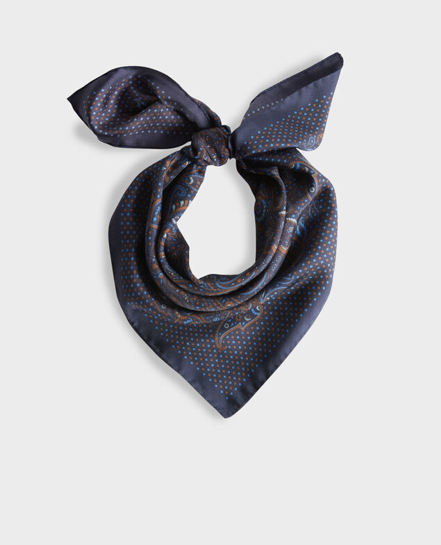 Pañuelo de seda estampado Night sky