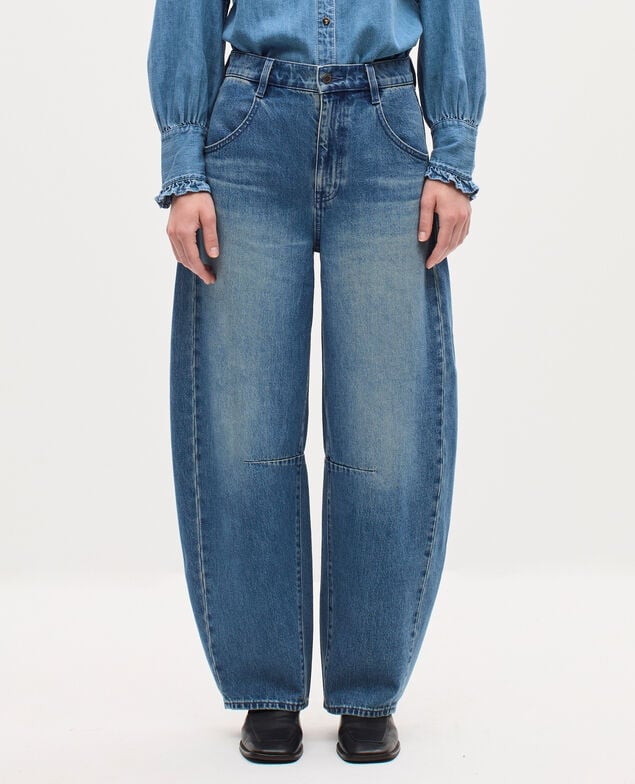 Jeans barrel - CHARLIE K670 mid dark vintage